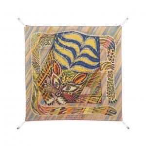 エルメス LE CHAT CARRE カレ ダブル フェイス スカーフ