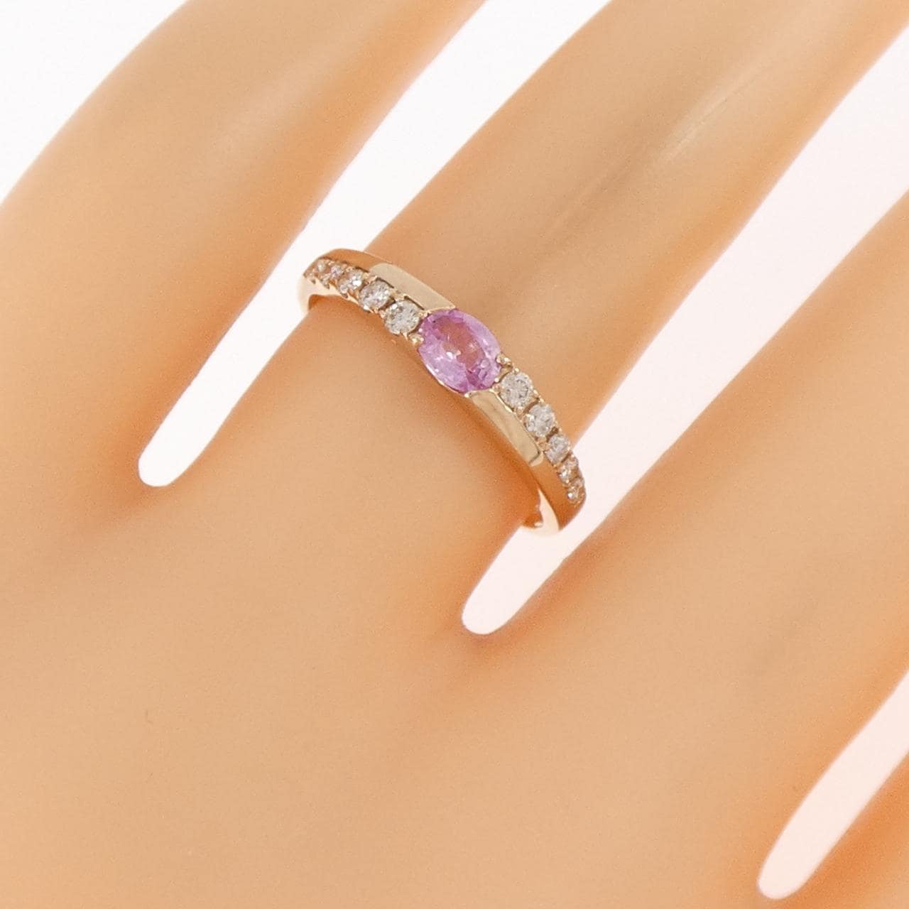 K18PG サファイヤ リング 0.248CT