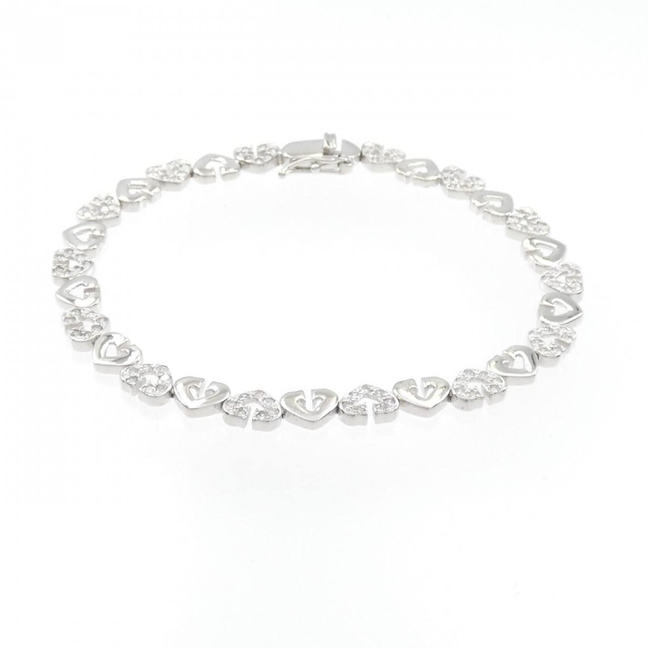 K18WG Diamond bracelet 0.88CT
