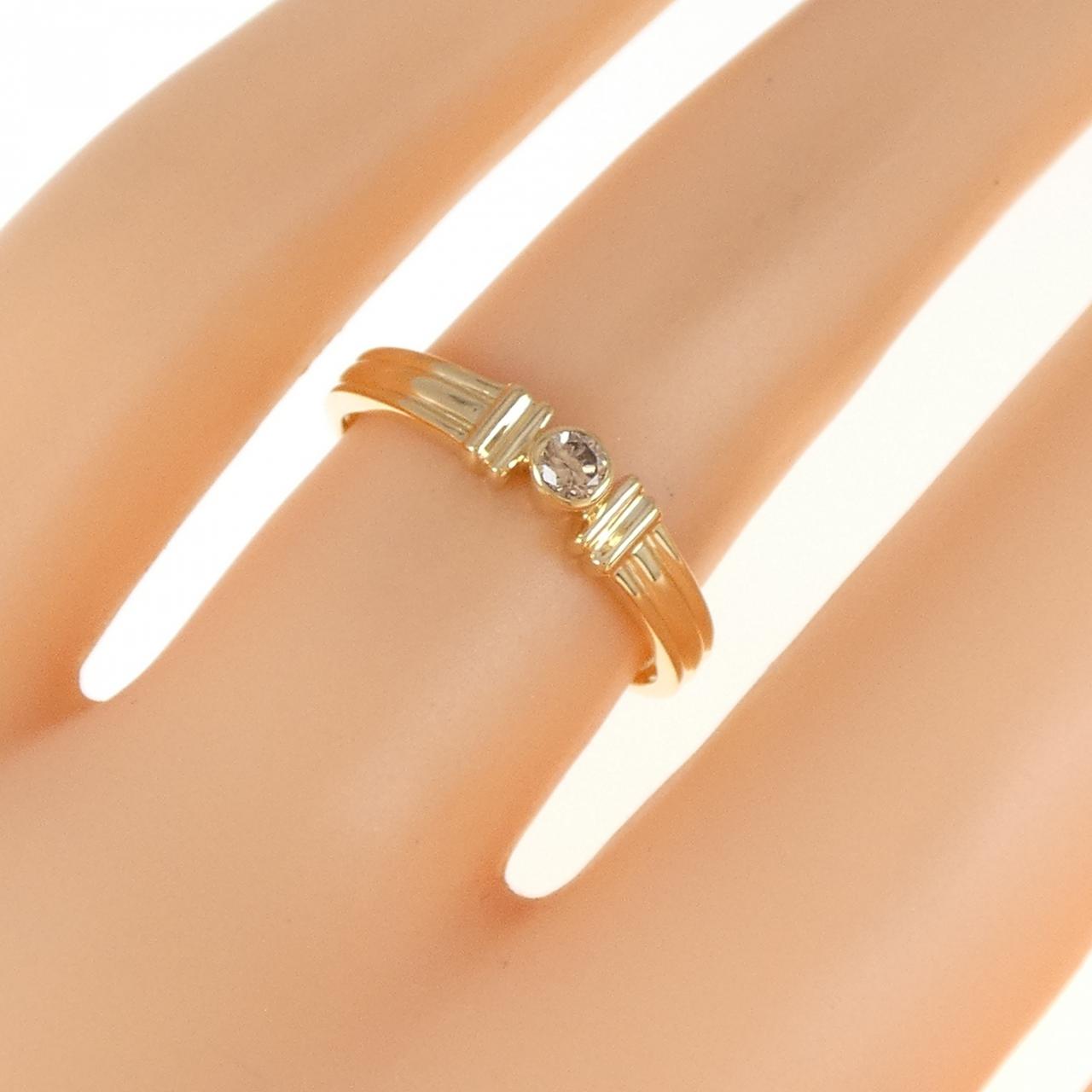 K18YG ダイヤモンド リング 0.09CT