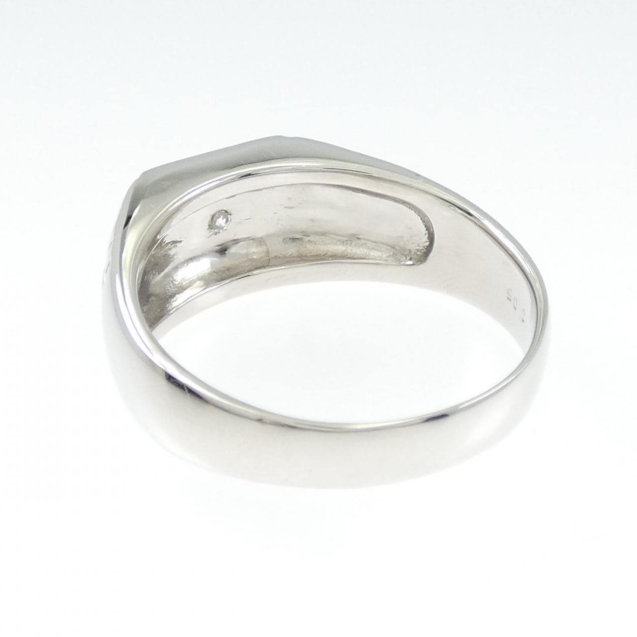【新品】PT900 印台 ダイヤモンド リング 0.05CT