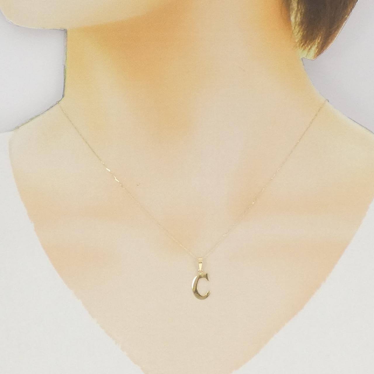 【新品】K18YG イニシャルC ネックレス