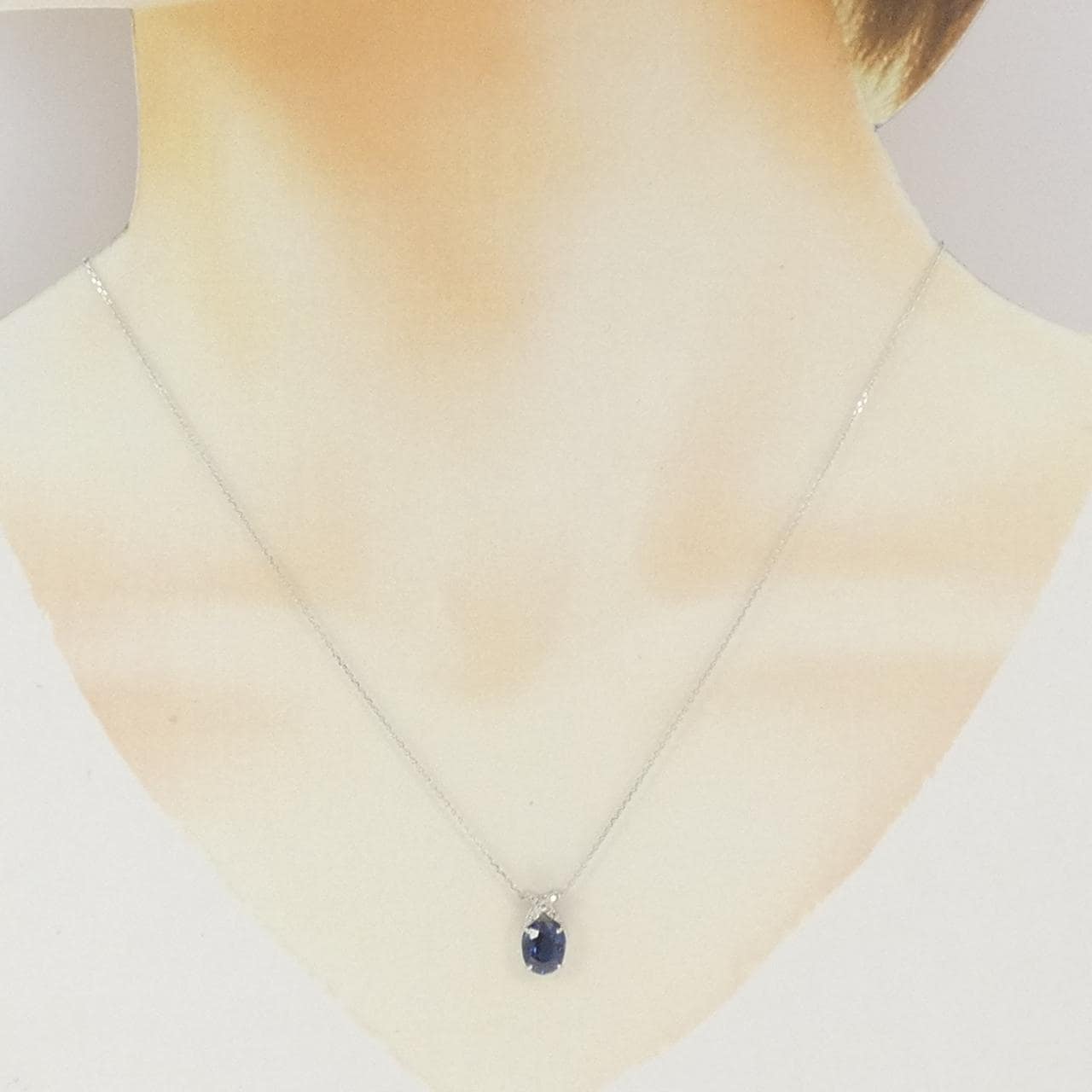 K18WG サファイヤ ネックレス 1.53CT