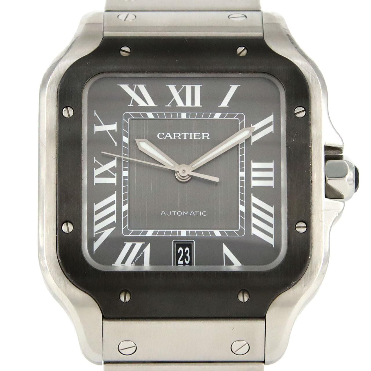 【ノーメンテナンス還元価格】カルティエ サントス･ドゥ･カルティエ LM WSSA0037 SS 自動巻
