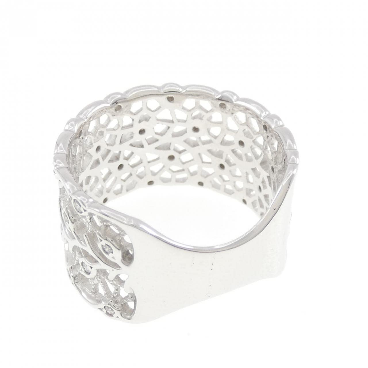 K18WG ダイヤモンド リング 0.38CT