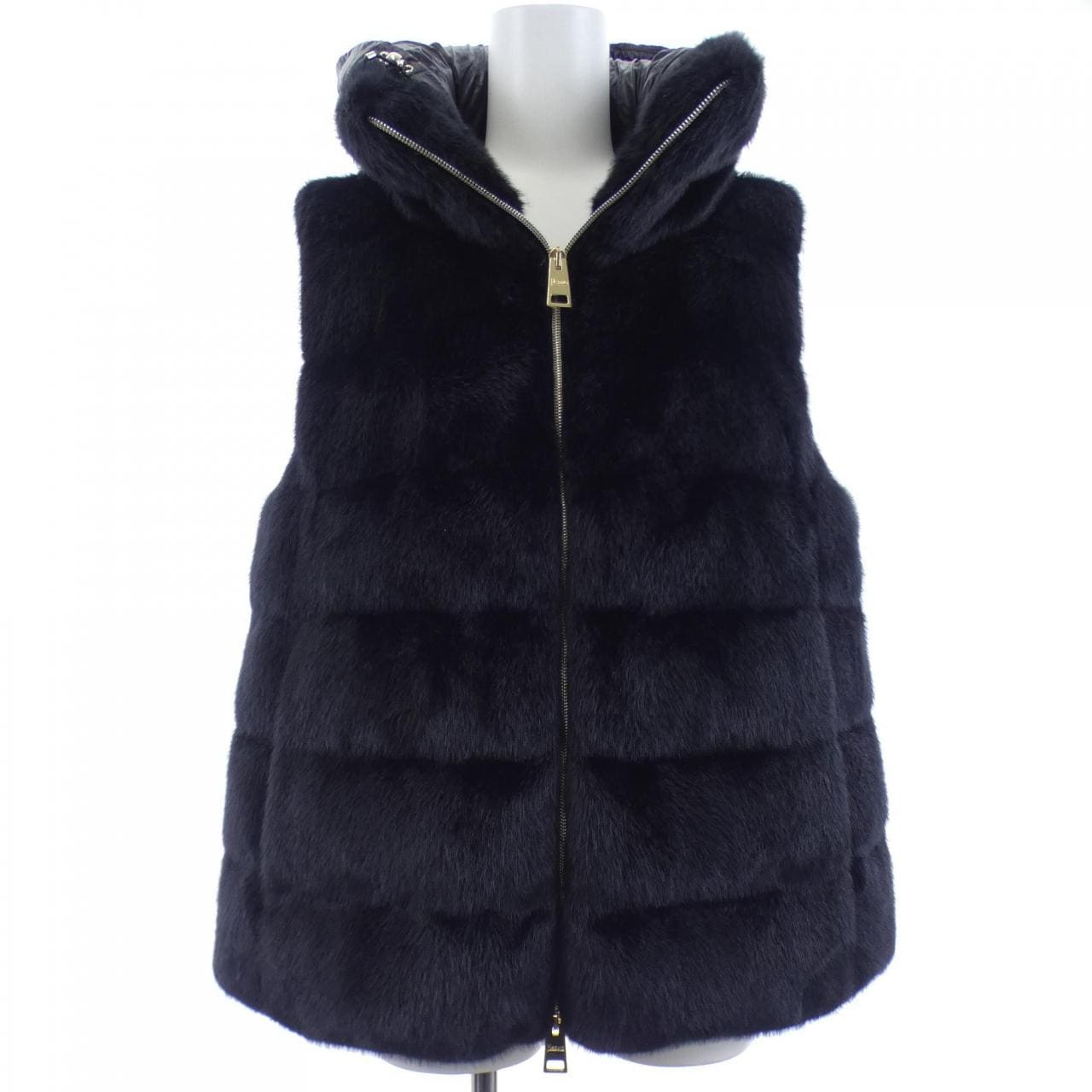 ヘルノ Herno ニューレディフェイクファーベスト PI001937D ダウンベスト