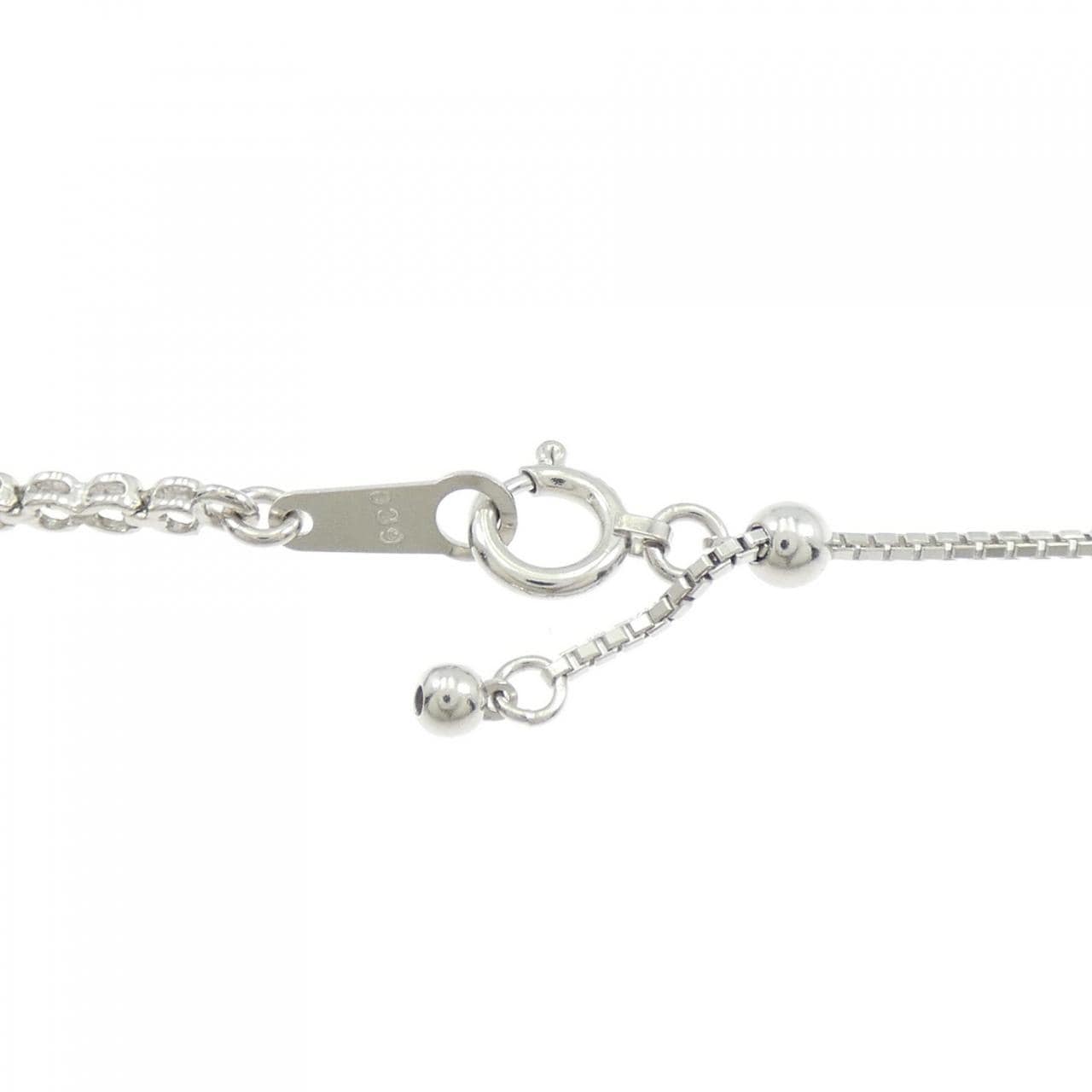 PT900/K18WG サファイヤ ネックレス 1.38CT
