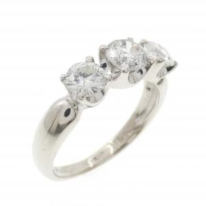 PT850 スリーストーン ダイヤモンド リング 1.03CT