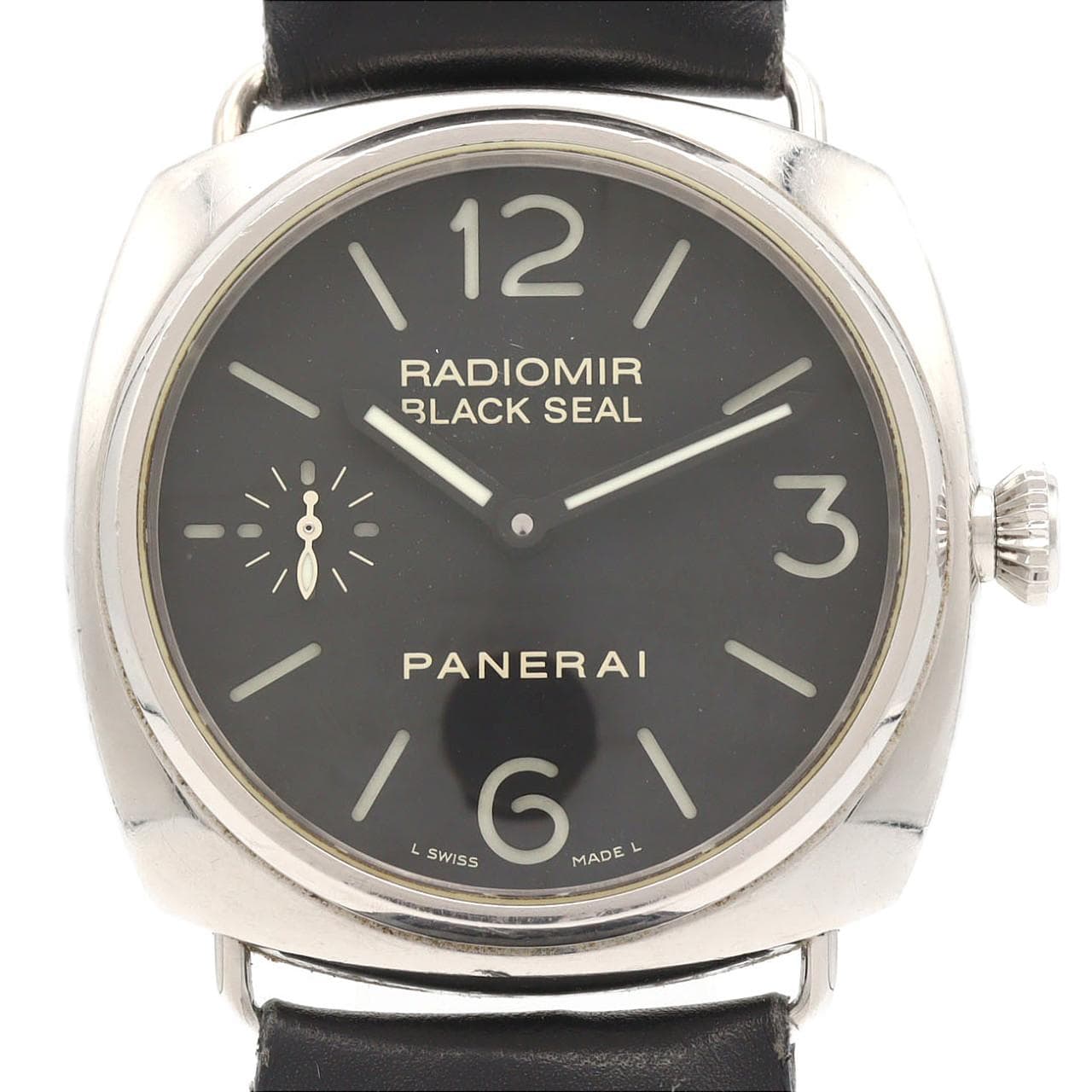 【ノーメンテナンス還元価格】パネライ ラジオミールブラックシール PAM00183 SS 手巻
