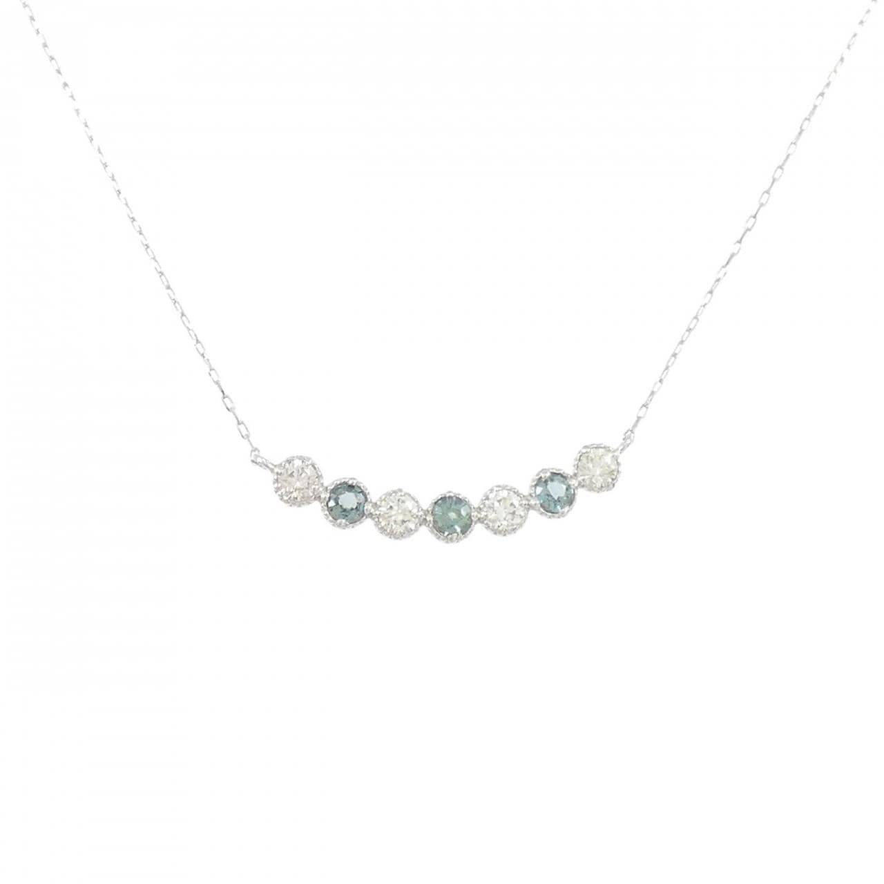 PT900 アレキサンドライト ネックレス 0.19CT