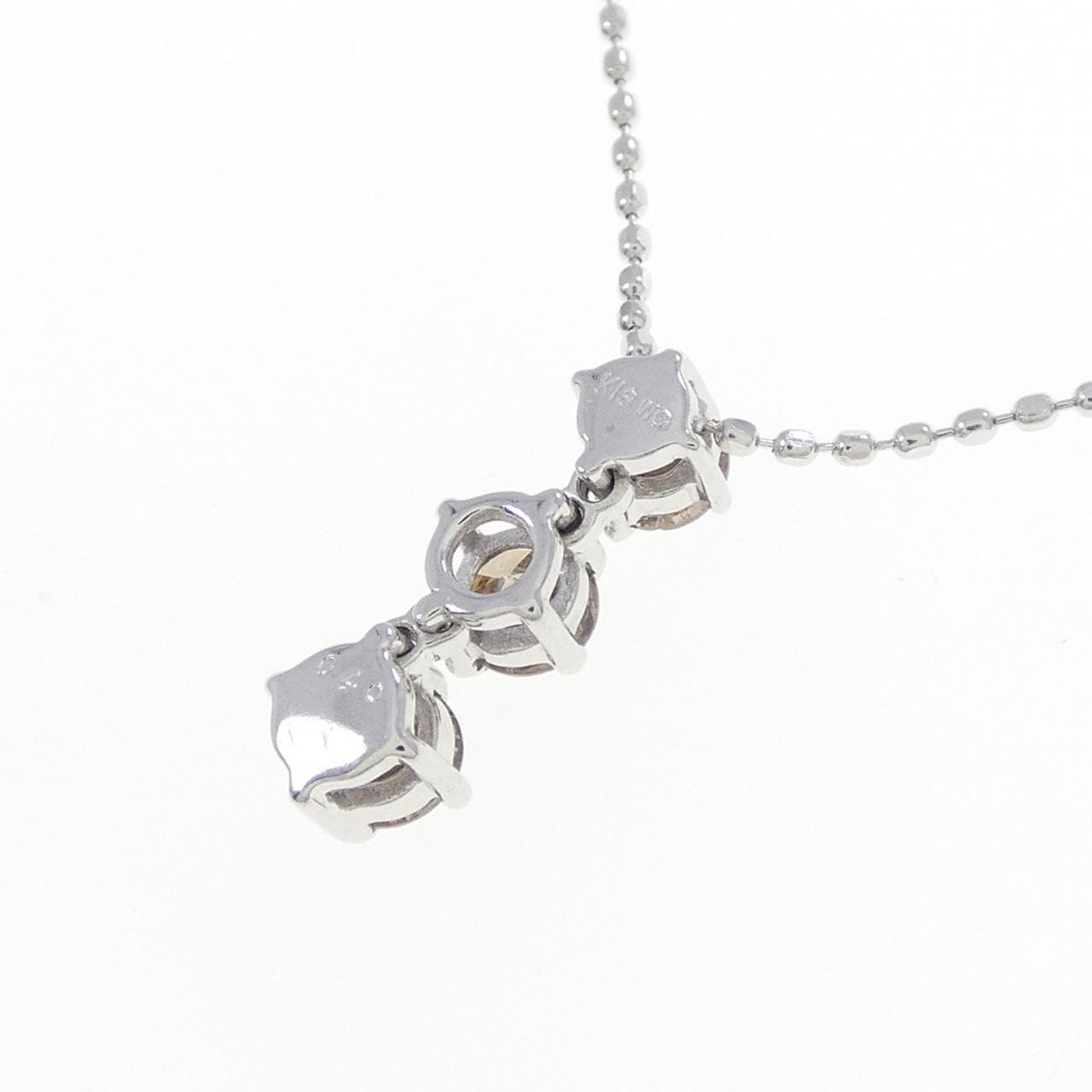 K18WG ダイヤモンド ネックレス 0.40CT