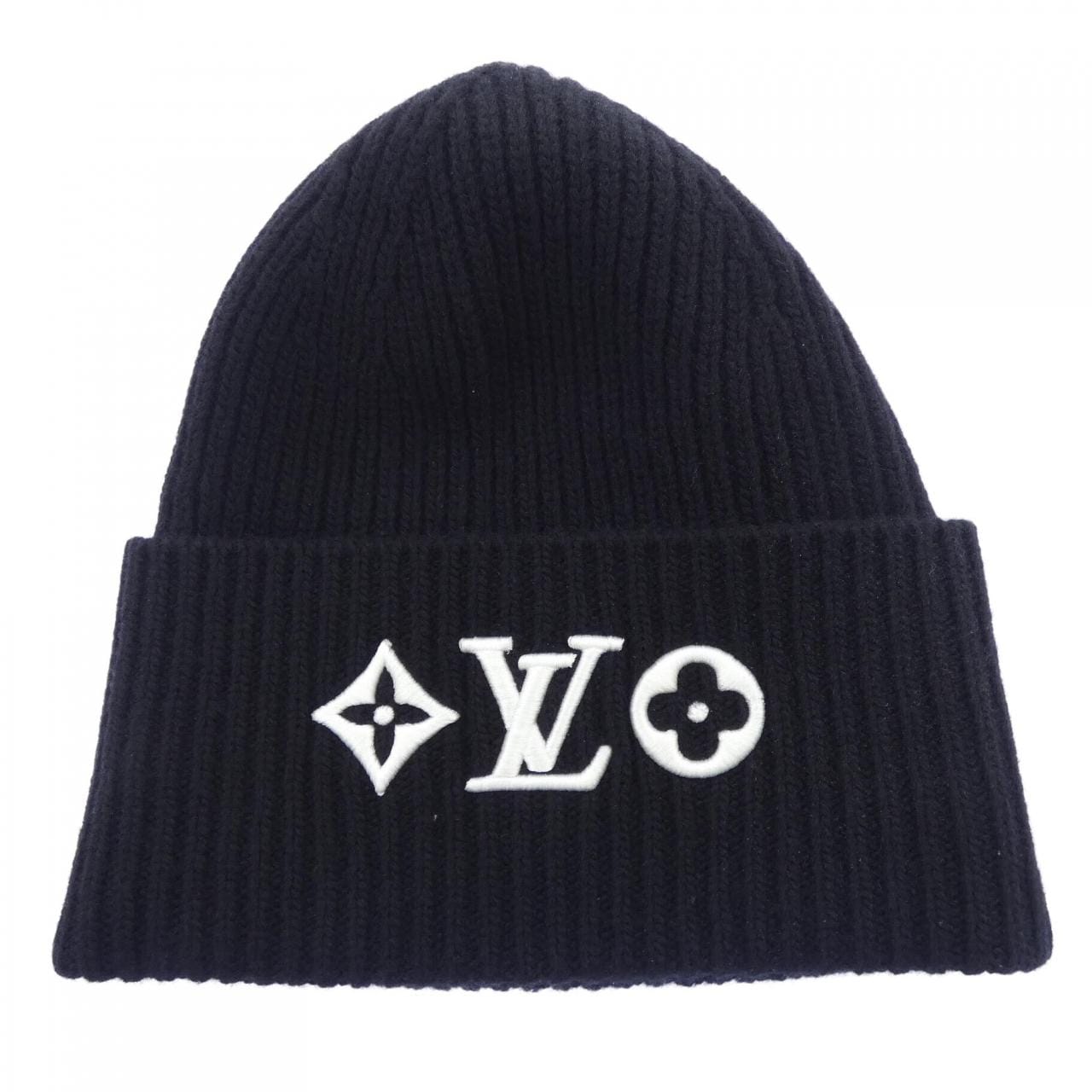 ルイヴィトン LOUIS VUITTON ビーニーLVヘッドライン M77872 ニットキャップ