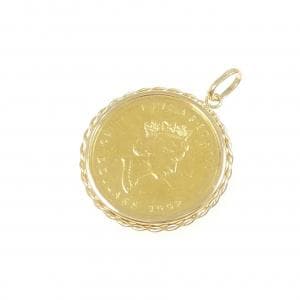 K18YG(枠) コイン ペンダント