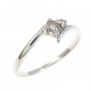 K18WG ダイヤモンド リング 0.09CT