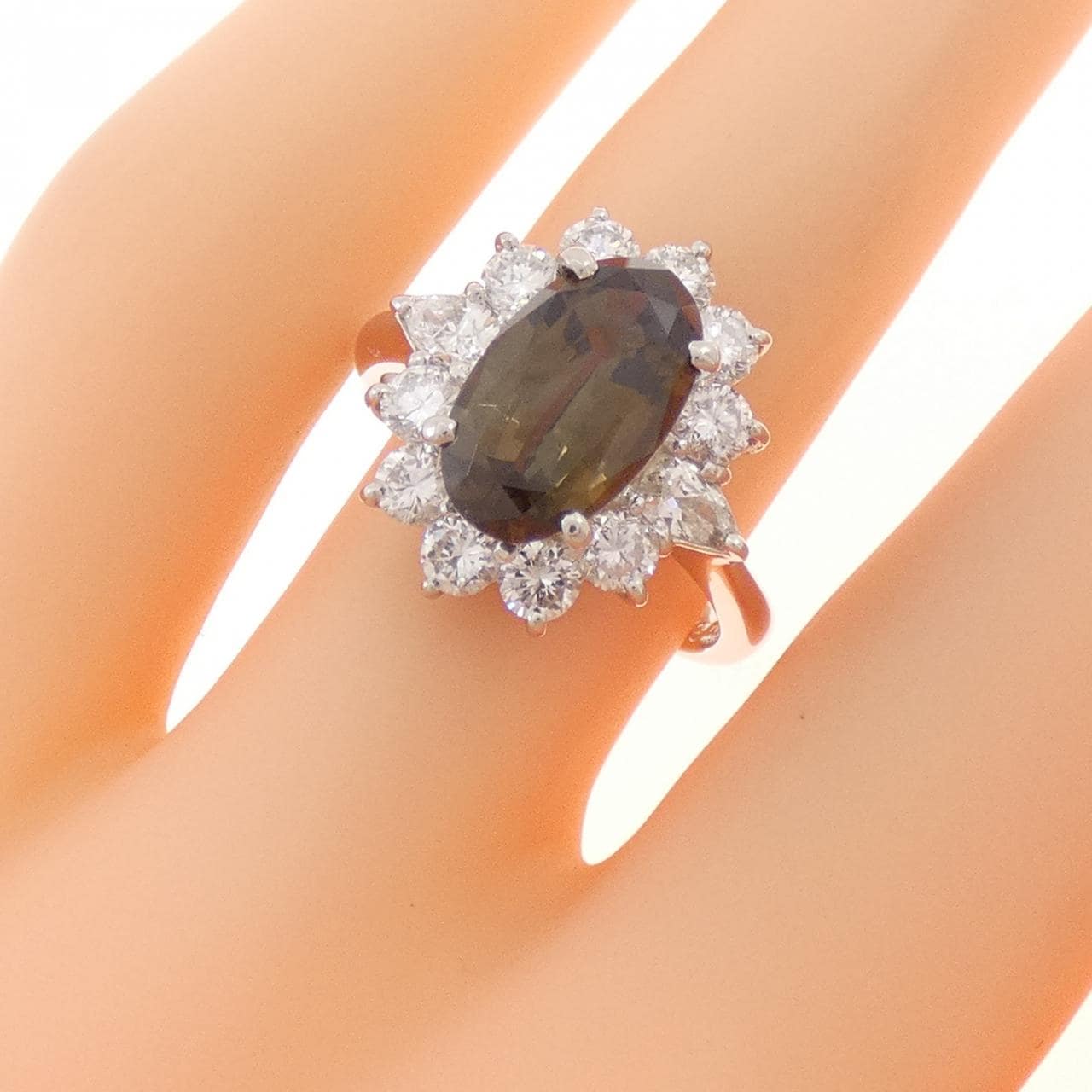 PT900 クリソベリルキャッツアイ リング 3.204CT