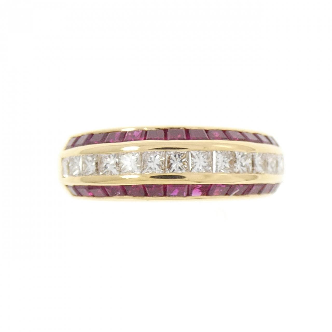 K18YG ルビー リング 1.40CT