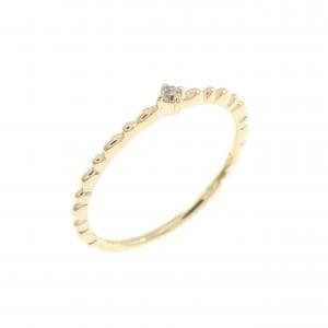 K18YG ダイヤモンド ピンキーリング 0.01CT
