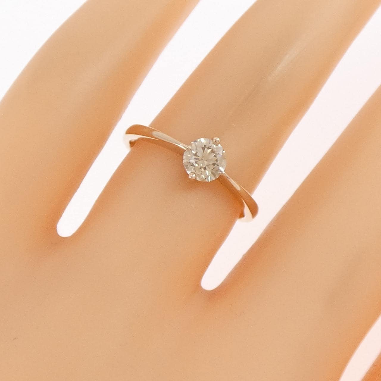 K18PG ダイヤモンド リング 0.40CT