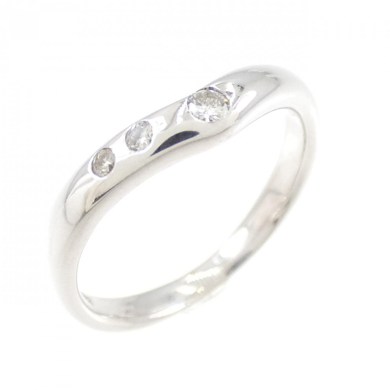 K18WG ダイヤモンド リング 0.06CT