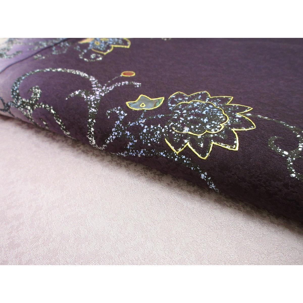 訪問着　【藤本隆士】螺鈿入り　身幅２Ｌ寸