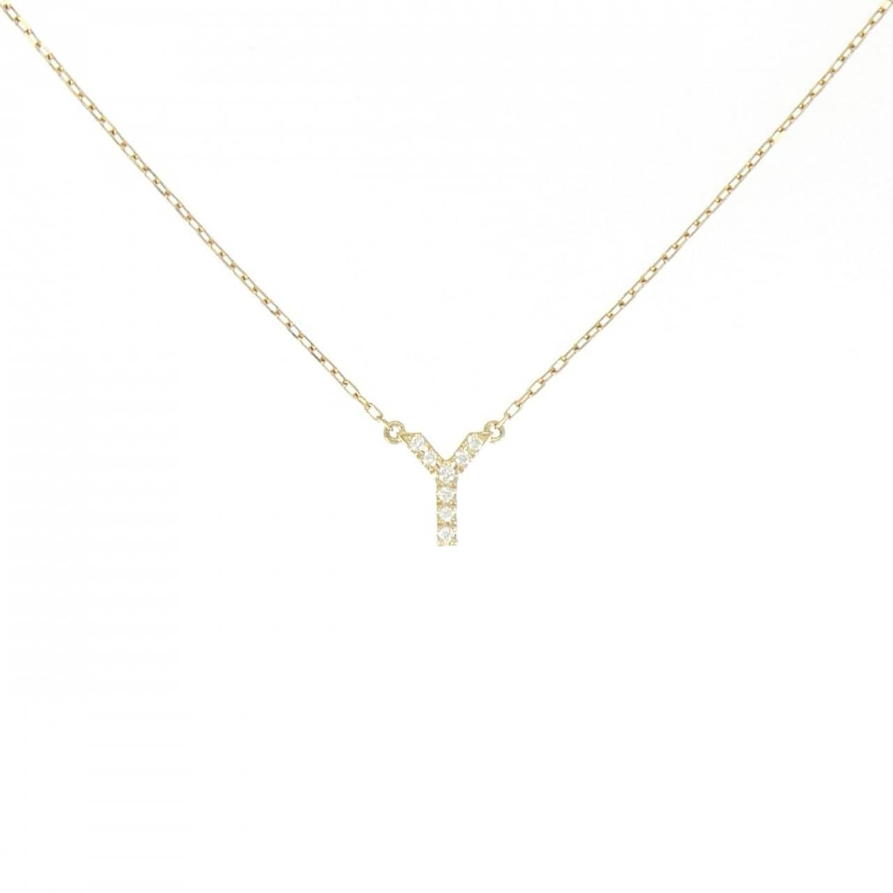 アーカー イニシャル ネックレス 0.03CT