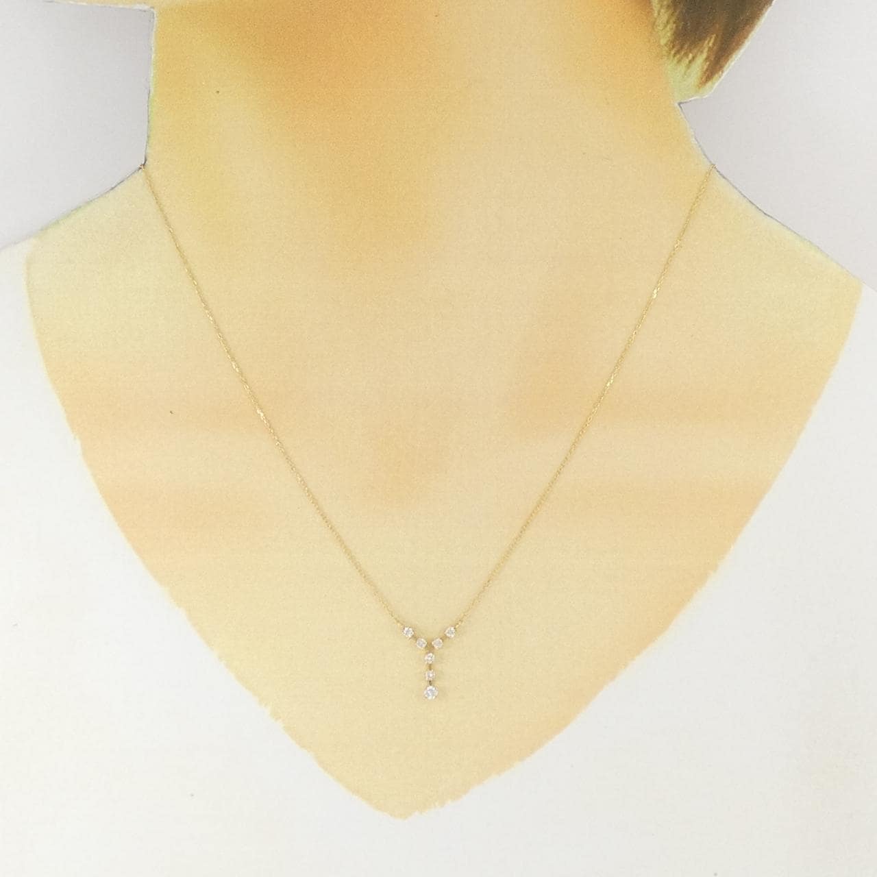 K18YG ダイヤモンド ネックレス 0.21CT