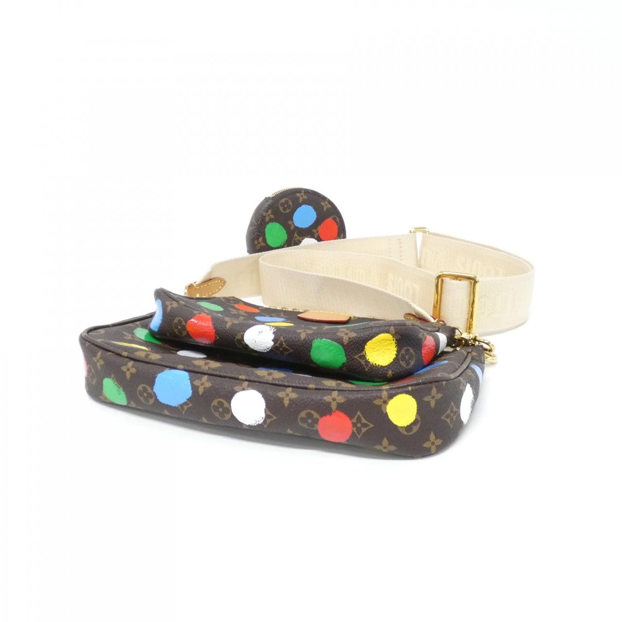 ルイヴィトン モノグラム(LV X YK) ミュルティ ポシェット アクセソワール M46385 ショルダーバッグ