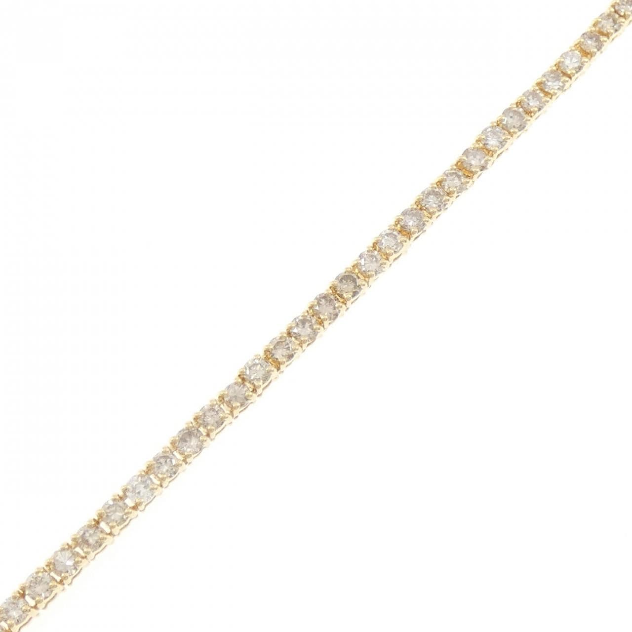 K18YG ダイヤモンド ブレスレット 3.30CT