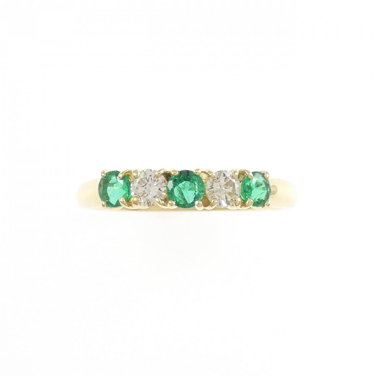 K18YG エメラルド リング 0.28CT