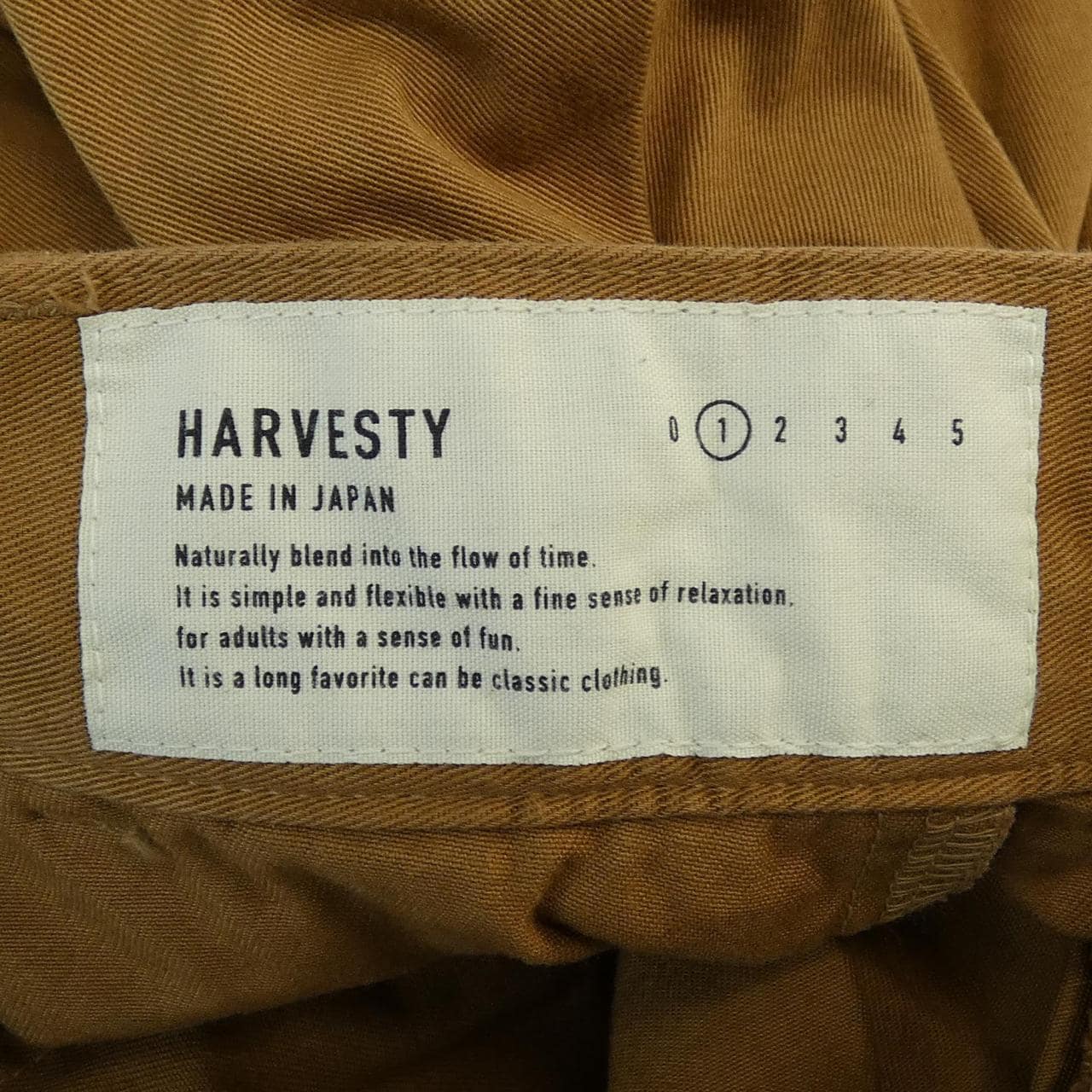 HARVESTY パンツ