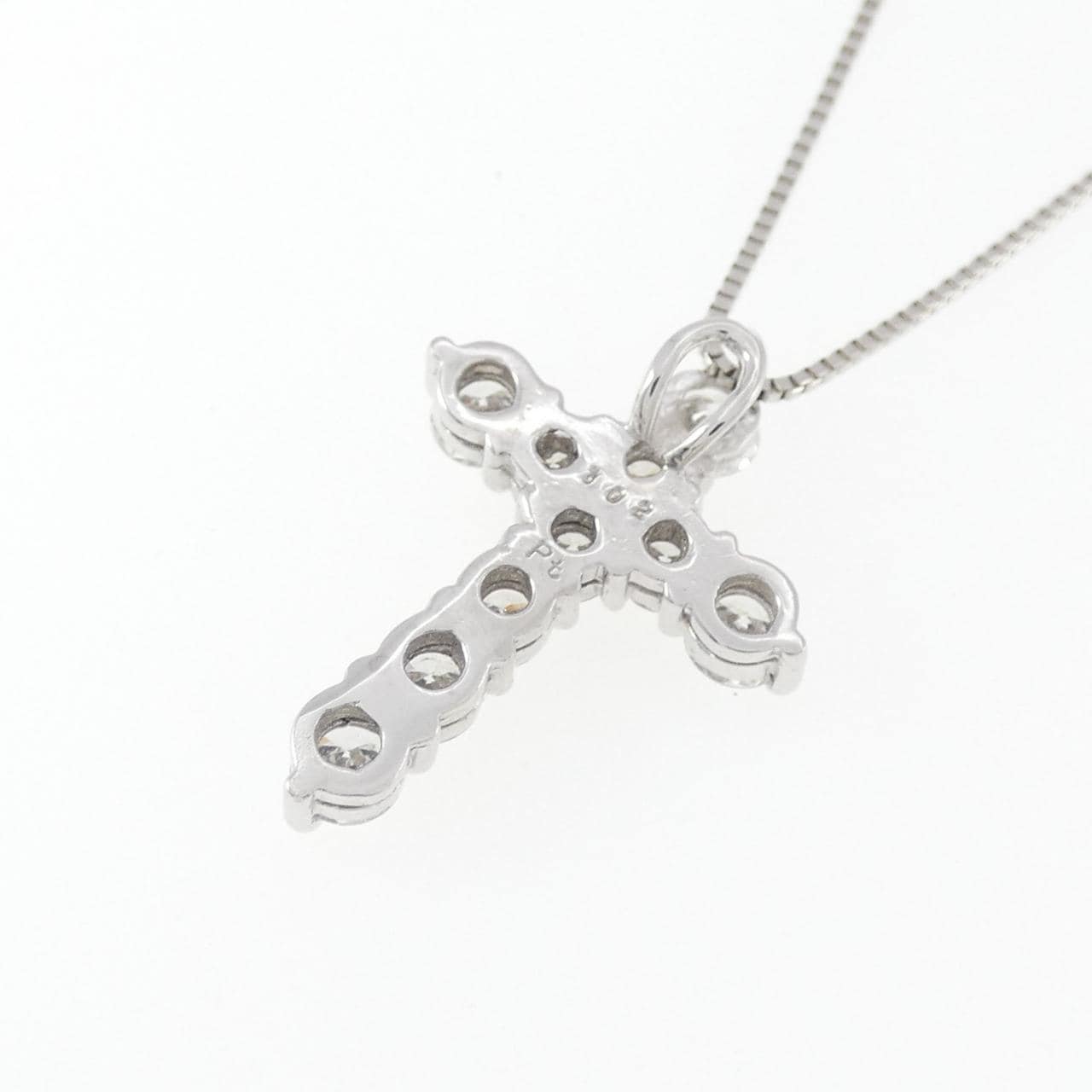 PT/PT850 クロス ダイヤモンド ネックレス 1.02CT