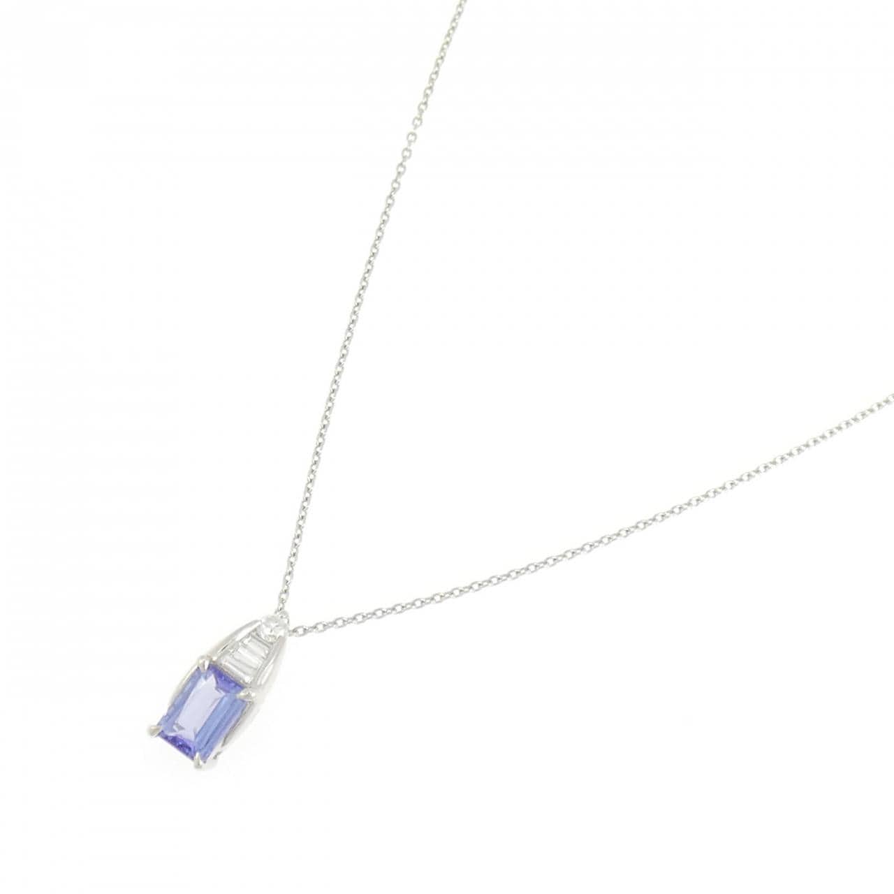 PT900/PT850 タンザナイト ネックレス 1.01CT