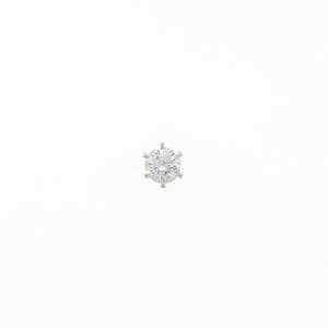 【リメイク】PT900/ST ダイヤモンド ピアス 0.257CT F SI1 VG 片耳