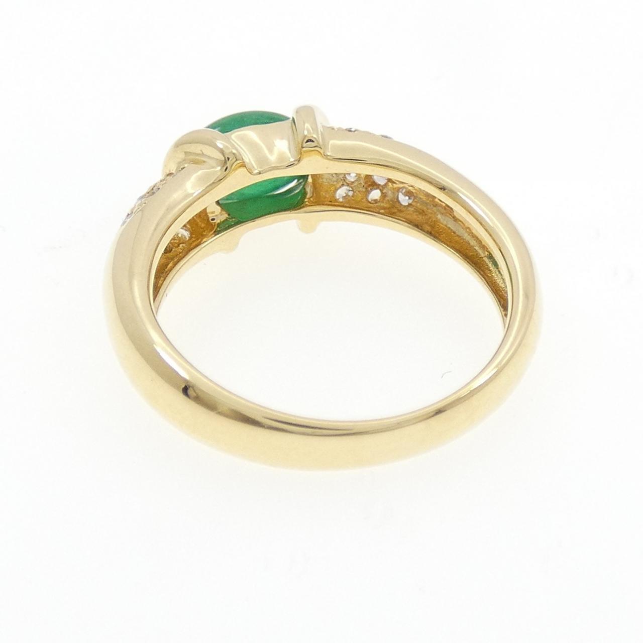 K18YG エメラルド リング 0.90CT