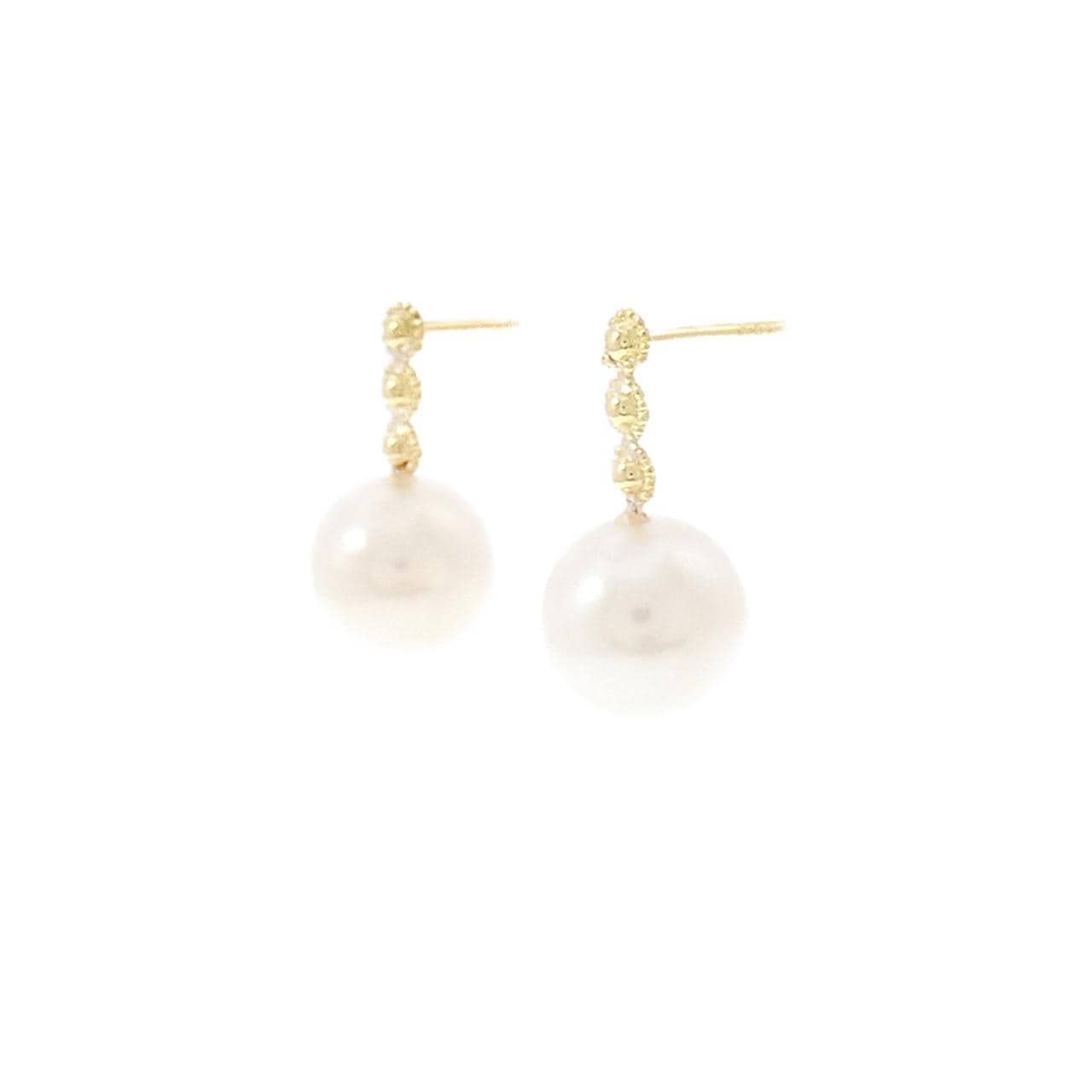 K18YG アコヤパール ピアス 7.5mm