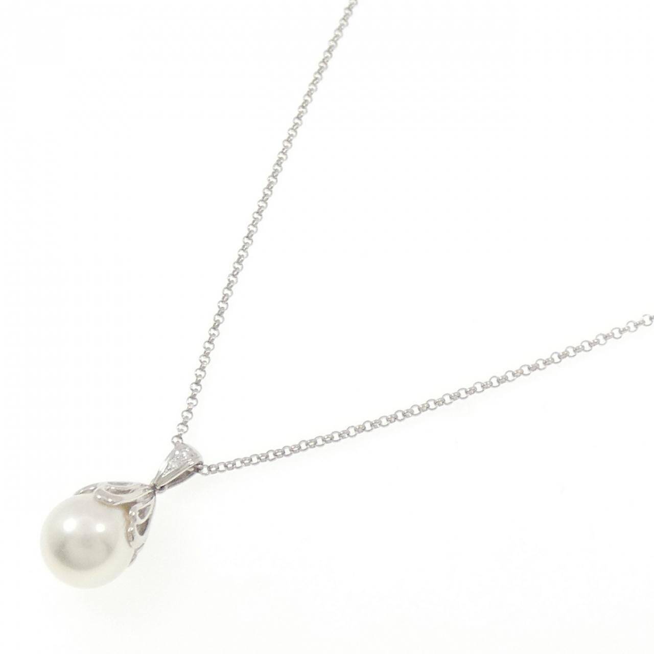 PT900/PT850 白蝶パール ネックレス 11.4mm