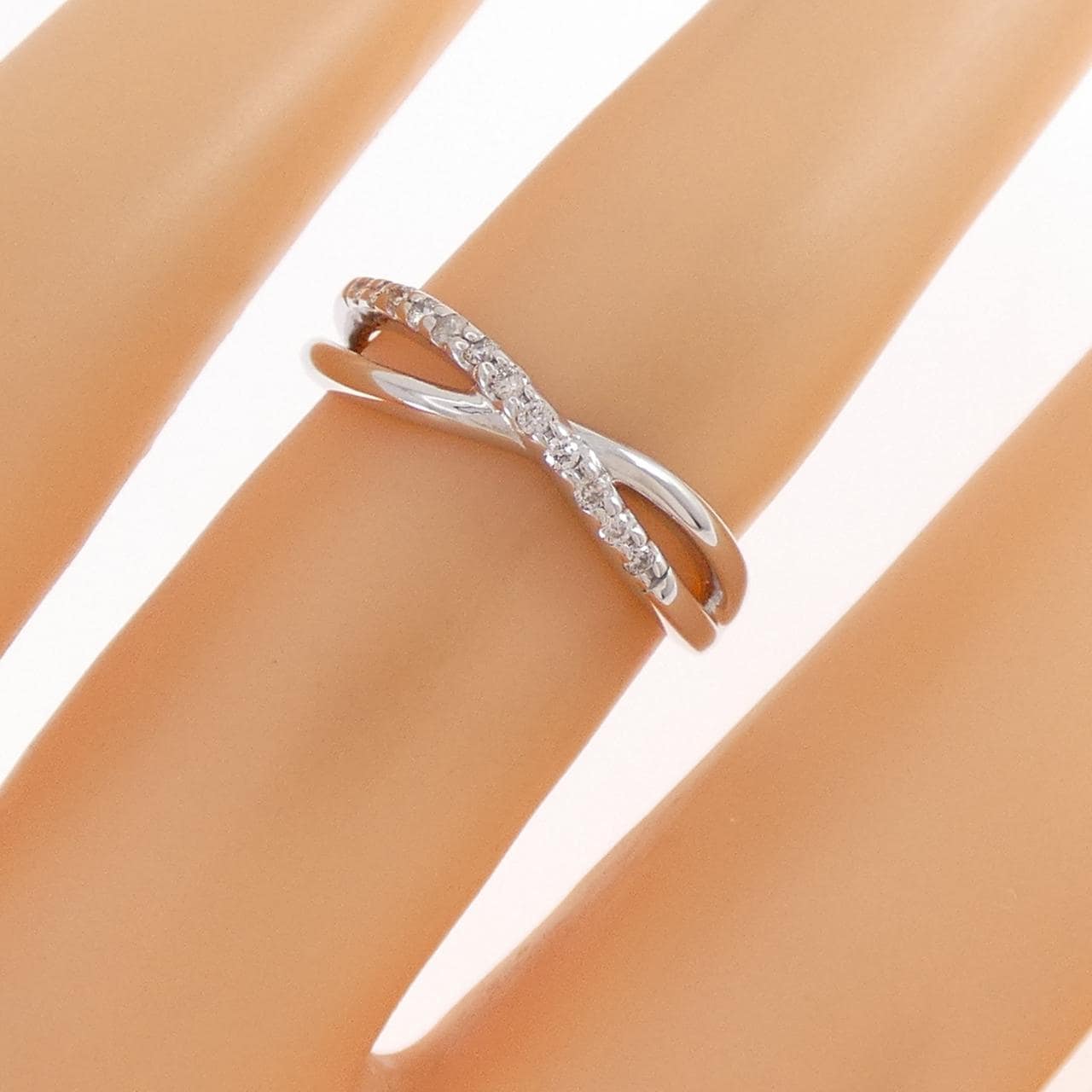 K10WG ダイヤモンド リング 0.10CT