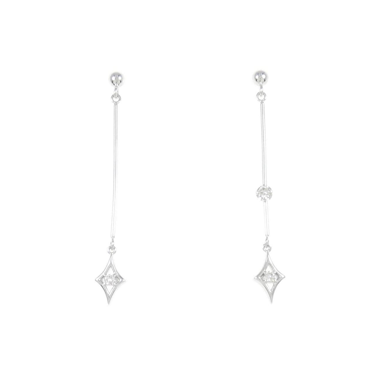 K18WG Diamond earrings