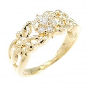 K18YG ダイヤモンド リング 0.15CT