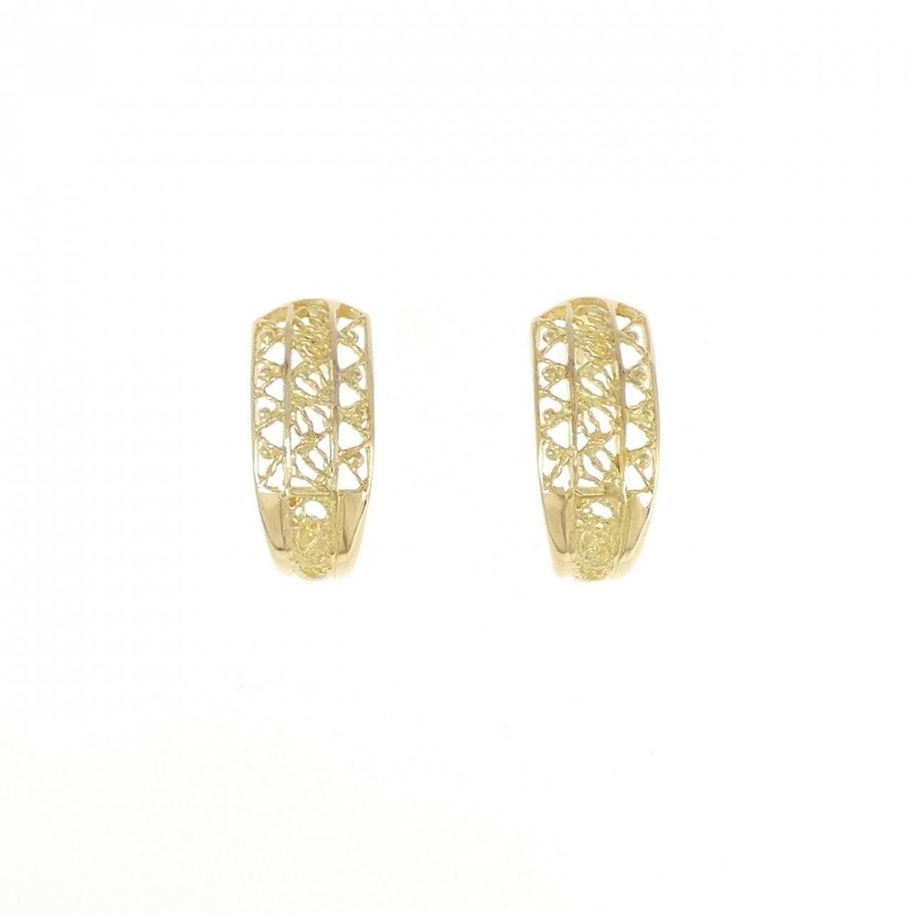 K18YG earrings