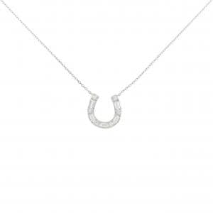 PT ホースシュー ダイヤモンド ネックレス 0.18CT