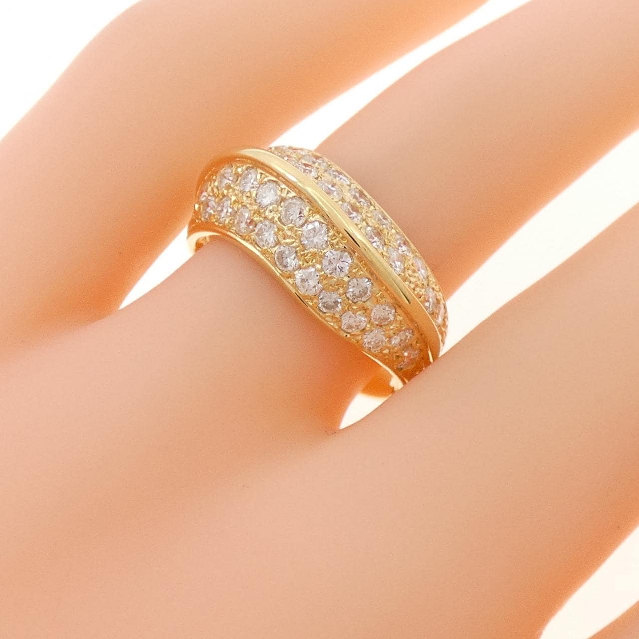 K18YG ダイヤモンド リング 1.00CT