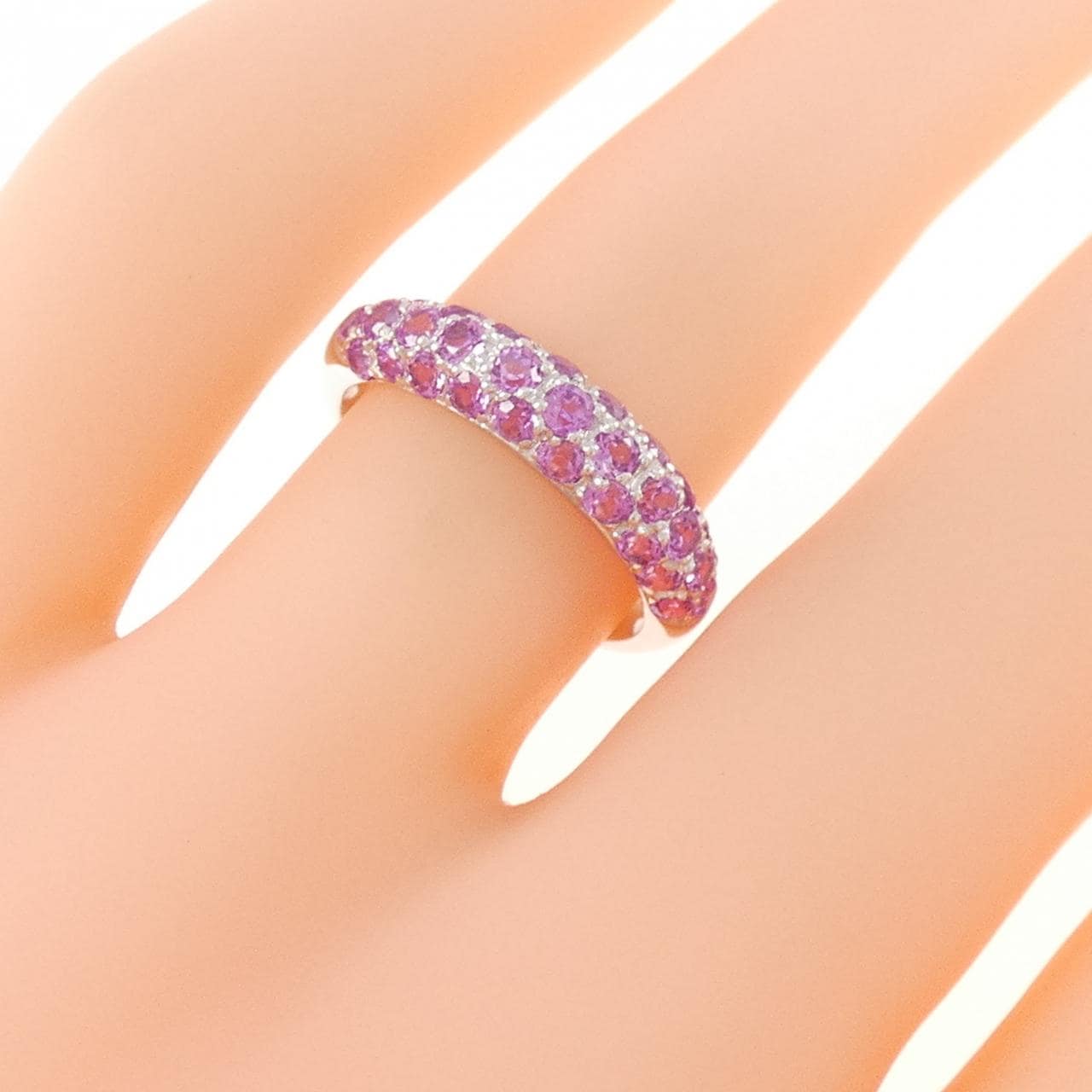 750WG サファイヤ リング 1.25CT
