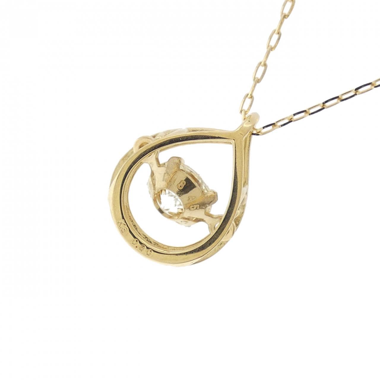 【新品】K18YG ダイヤモンド ネックレス 0.30CT