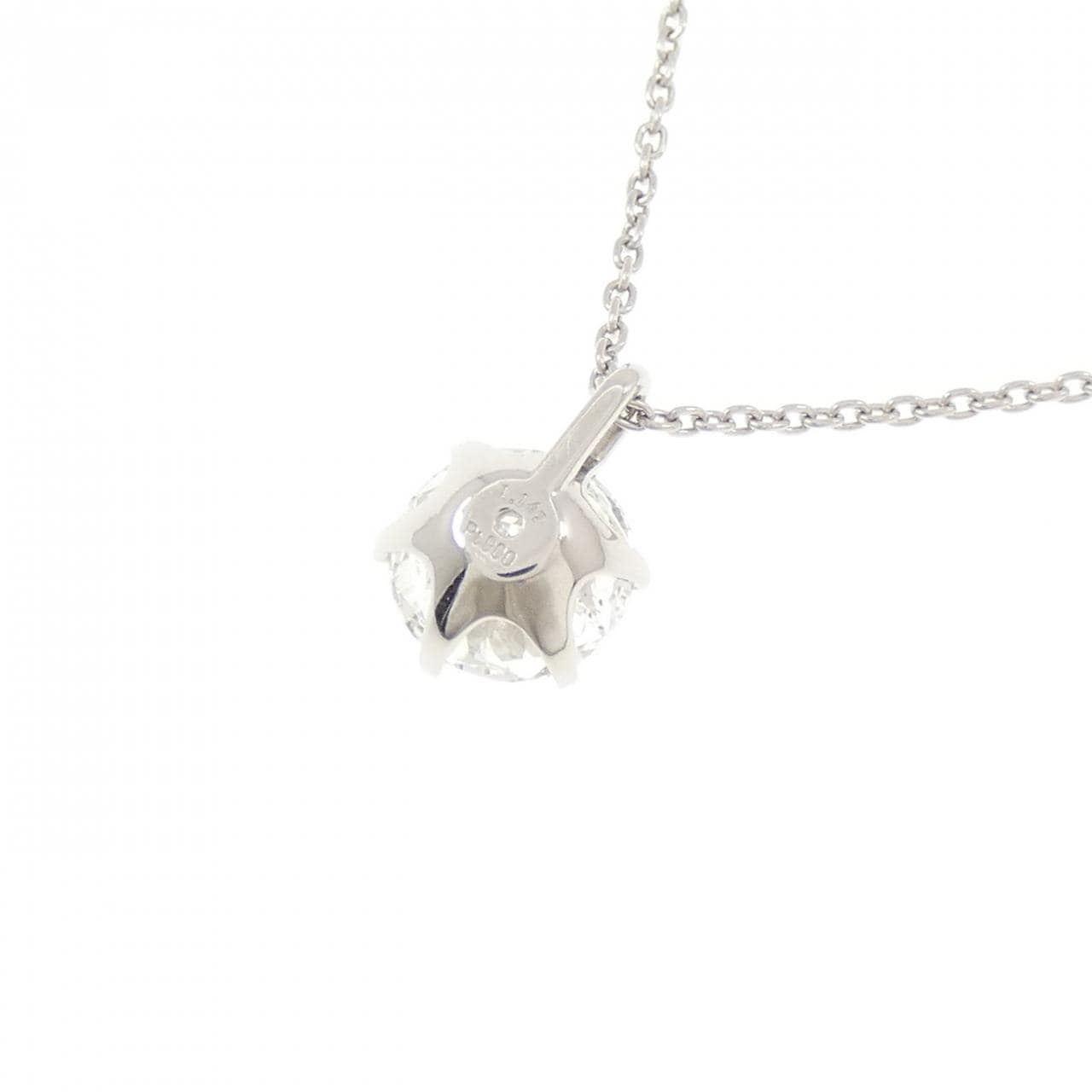 【リメイク】PT900/PT850 ダイヤモンド ネックレス 1.147CT G I1 VG