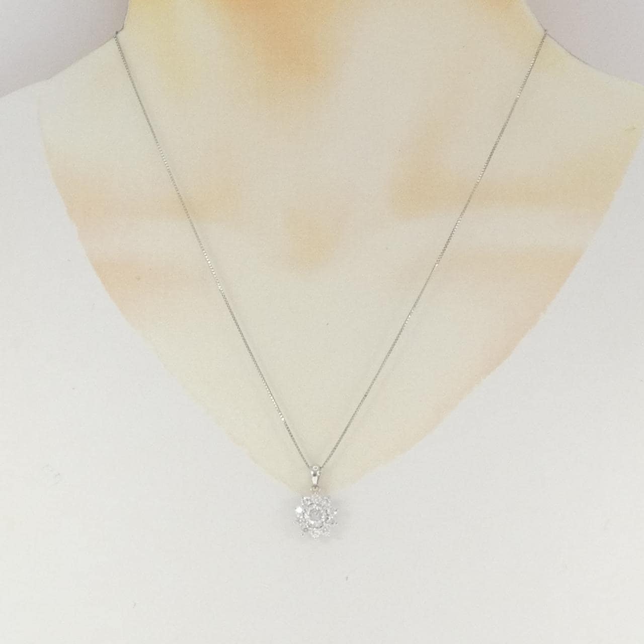 PT900/PT850 ダイヤモンド ネックレス 0.64CT