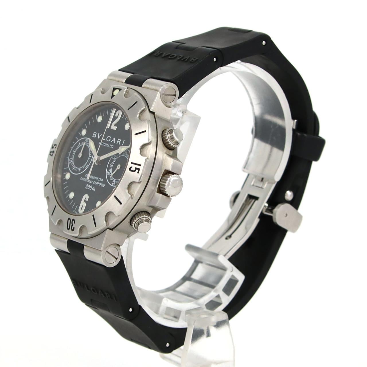 【ノーメンテナンス還元価格】ブルガリ スクーバクロノ SCB38S/SCB38SV/AT SS 自動巻