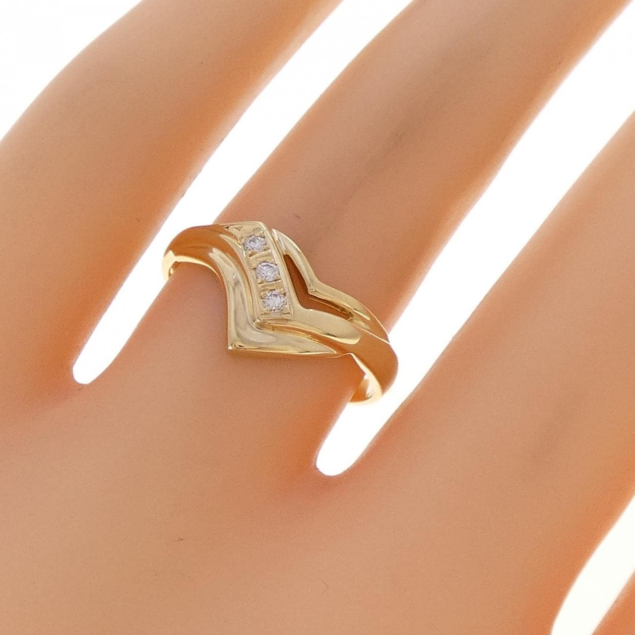 K18YG ダイヤモンド リング