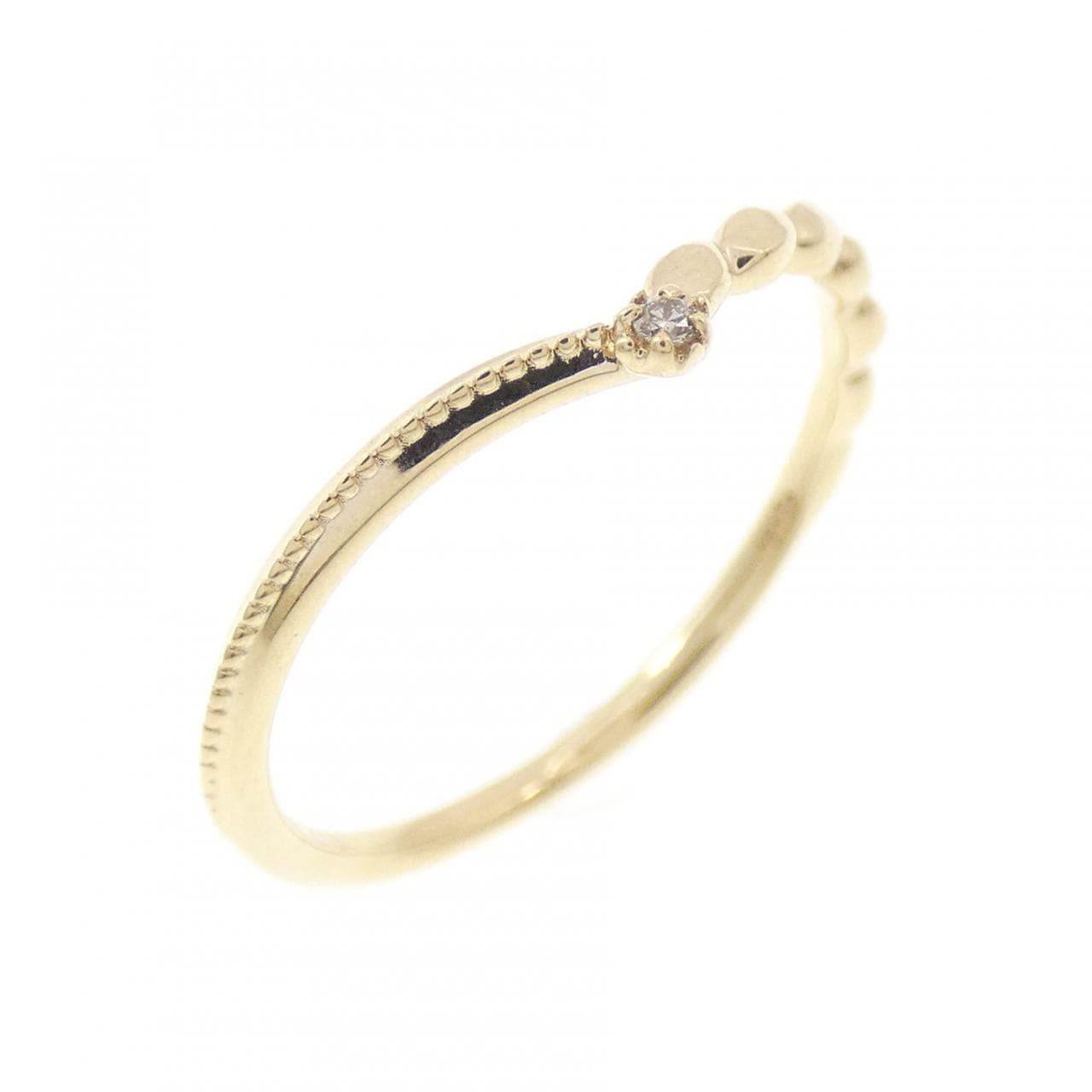 アガット ダイヤモンド リング 0.007CT