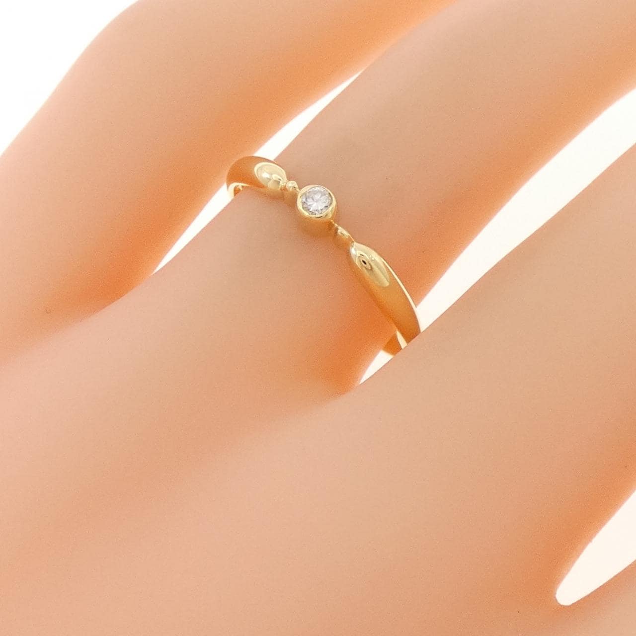 K18YG ダイヤモンド リング 0.04CT